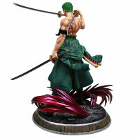 25เซนติเมตรหนึ่งชิ้นอะนิเมะหุ่น Gk Roronoa Zoro คู่หัวพีวีซีเด็กของเล่นคอลเลกชันการ์ตูนตุ๊กตาของขวัญพีวีซีรุ่นตกแต่ง