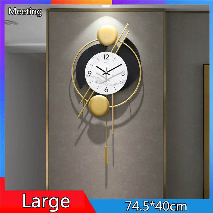 [MEETING] Nordic Style Wrought Iron Stainless Steel Wall Clock
