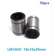 50pcslot LM10UU bearing 10mm linear ball bushing bearing for 3D printer parts 10x19x29 mm for linear guide CNC router