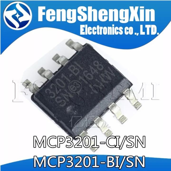 10pcs/lot  MCP3201 MCP3201-BI/SN 3201-BI MCP3201-CI/SN  MCP3201-CI SOP-8 converter IC