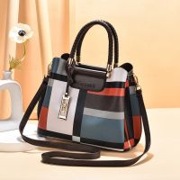 Wholesale plaid handbag middle-aged female package 2021 new tide ladies fashion one shoulder mother high-capacity inclined shoulder bag