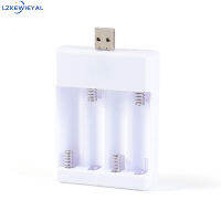 เครื่องชาร์จแบตเตอรี่ USB 1.2V 250ma 4-Slot Aa Ni-Cd เครื่องชาร์จแบตเตอรี่ชาร์จได้พร้อมตัวป้องกันกระแสไฟฟ้าเกินกำหนด【cod】