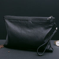 Wmnuo Clutches Men Genuine Leather Sheepskin Hand Bag Male Thin Simple Envelope Bag Fashion Clutch Wallet Business Bag Ipad Bag