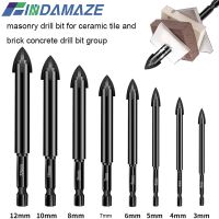 【DT】hot！ 3-12mm Bit Set Glazed Masonry Shank  Tungsten Carbide Cutting Hole Opener