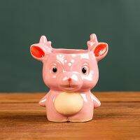 【CC】 Sika Flowerpot Cartoon Meat Office Modeling Gardening Decoration
