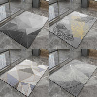 Geometric Absorbent Bath Mat Quick-drying Car Anti-slip Bathroom Rugs Modern Simple Doormats for Kitchen Rug taes de