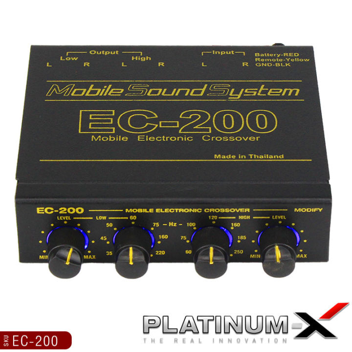 platinum-x-เครื่องเสียงรถ-ec-200-crossover-modify-มีให้เลือก-ครอสโอเวอร์รถ-ครอสโอเวอร์-โมดิฟาย-ปรับจูนเสียงได้อย่างดี-ปรีแอมป์รถยนต์-ปรีรถยนต์-ปรี-ดี