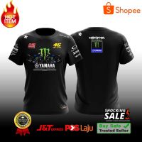 T-Shirt Yamaha Moster Team MotoGP-custom design-Black S-5XL