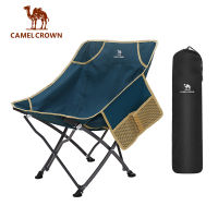 CAMEL CROWN 【ฟรีโต๊ะพับ】เก้าอี้พับได้สำหรับกลางแจ้ง,เก้าอี้ตกปลาพกพาเก้าอี้มูนแชร์แบบเรียบง่ายสำหรับ Maza เก้าอี้ตั้งแคมป์