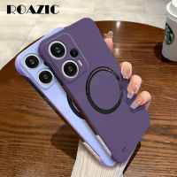 ROAZIC เคสสำหรับ Xiaomi โทรศัพท์ไร้กรอบ F5 POCO กรอบที่มีสีสันบางเฉียบเคสหลัง PC แบบแข็งผิวเคลือบ