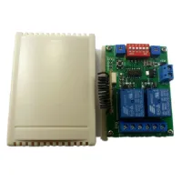 DC12V อุปกรณ์ควบคุมสัญญาณไวร์เลสมัลติฟังก์ชั่น2แชนเนล433ม. รีเลย์หน่วงเวลารหัสการเรียนรู้สำหรับ EV1527 PT2262ถาม OOK รีโมทคอนโทรล