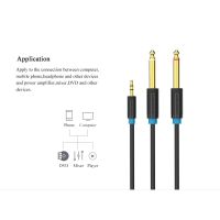 Vention Jack 3.5mm to 6.35 Adapter Audio Cable for Mixer Amplifier Speaker Male Splitter Audio Cable