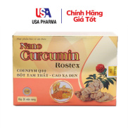 Viên uống Nano Curcumin Rostex Tam Thất Xạ Đen giảm viêm loét dạ dày