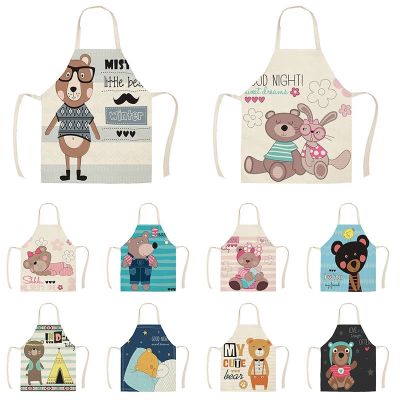 【CW】 Cartoon Aprons for Cotton Bibs Household Cleaning Accessories Apron WQTX54
