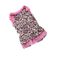 Leopard Dress Pink Pet Dog Clothes Cute Clothings Dogs Super Small Clothing Chihuahua Print Spring Summer Boy Girl Ropa Perro Clothing Shoes Accessori