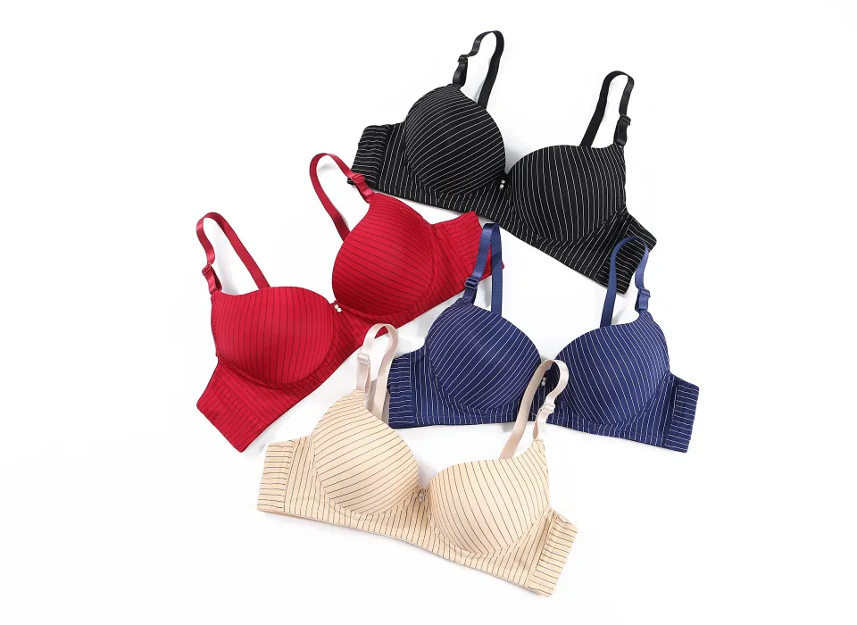 Isabelle.Q CUP A Stripe Printed Bra W/wire 603