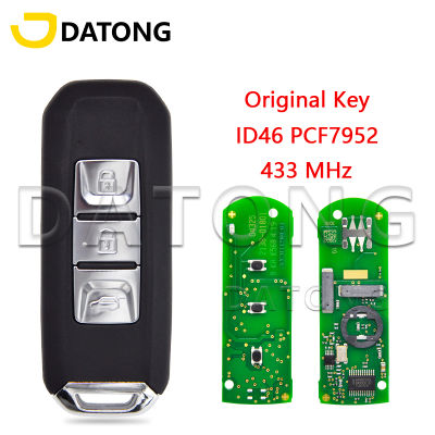 Datong World Car รีโมทคอนลสำหรับ Chevrolet Captiva 3ปุ่ม433MHz ID46ชิป PCF7952 Original promixity Smart Card