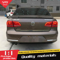 For VW Passat B7 Spoiler Magotan ABS Material Car Rear Wing Primer Color Rear Spoiler For Volkswagen Passat B7 Spoiler 2013-2015