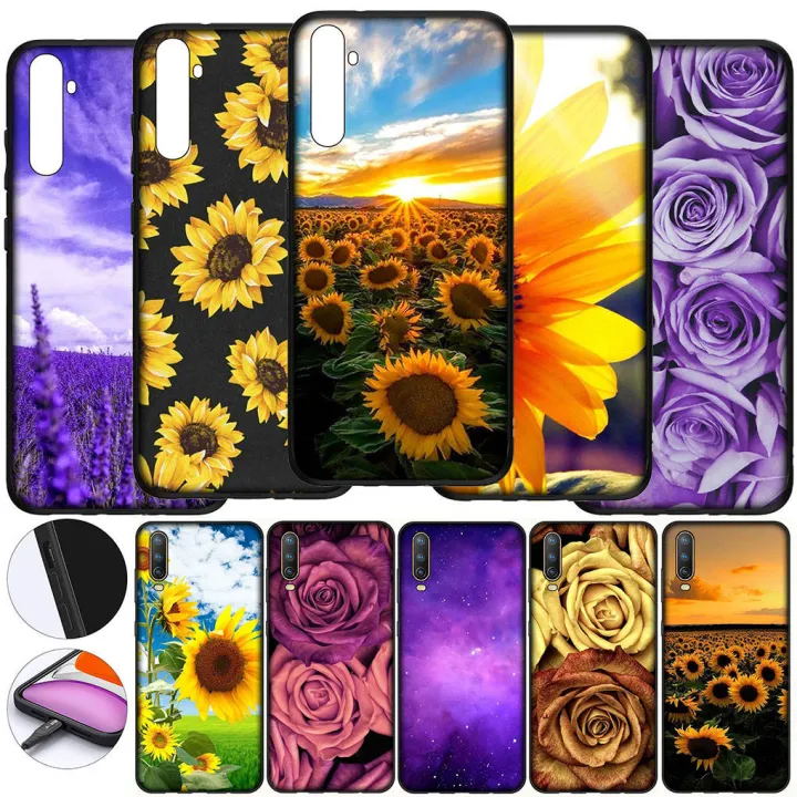 อ่อนนุ่ม-phone-ปก-เคสโทรศัพท์-j178-n184-sunflower-flower-painted-colourful-yellow-coque-หรับ-realme-c2-c3-c11-2021-c12-c15-c21-c25-c33-c35-c55-5-5i-5s-6i-6-8-pro-6pro-c25s-c21y-c25y-real-me-5pro-y-8pr