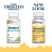 Solaray Vitamin-E, 268 mg (400IU), 100 soft