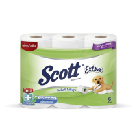 จัดส่งฟรี มีเก็บปลายทาง ทิชชู่SCOTT สก็อตต์ กระดาษทิชชู่ กระดาษชำระหนา 2 ชั้น ยาวพิเศษแบบม้วน 1แพ็ค 6 ม้วน