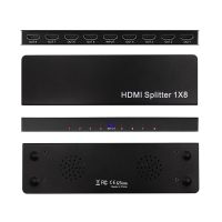 ตัวแยก Hdmi S 4K 1 In 8 Out 4K 1X8 HDMI 8พอร์ต HDMI ตัวแยกวิดีโอ3D สัญญาณเสียง2160P 1 In 8 Out 1X 8ตัวแยก HDMI ตัวแปลง