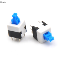 Renk 10pcs 8*8mm LATCHING SWITCH ปุ่มสวิทช์ DOUBLE ROW Self-LOCK 6 PIN HOT