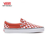 VANS CLASSIC SLIP-ON - COLOR THEORY CHECKERBOARD BURNT OCHRE รองเท้า ผ้าใบ VANS ชาย หญิง