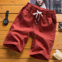 Mens Five Pants Youth Summer Linen Shorts Loose Casual Sports Pants Mens Mid Pants Five Pants