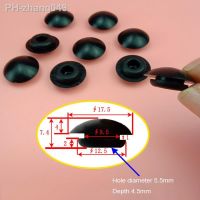 2/5/10PCS 9.5mm Arc Silicone Rubber Sealing Plug Snap-On Hole Plugs Black/White Blanking End Caps Pipe Tube Inserts Seal Stopper