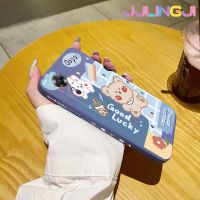 Jjlingji เคสสำหรับ A17 OPPO เคส A17K ดีโชคดีลายกระต่ายบางสวยงามป้องกันขอบสี่เหลี่ยมเคสโทรศัพท์ดีไซน์ใหม่เคสนิ่มเคสปลอกซิลิโคนกันกระแทก