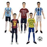 G Handmade Footballer Clothing Soccer Sportswear For Ken Doll Clothes+Pants+Socks Essory DIY Clothes For Boyfriend Doll