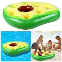 bjh✆  Float Beer Drink Inflatable Pool Bar Coasters Table Avocado Supplies