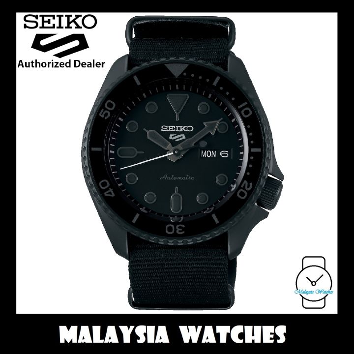Seiko 5 Sports Superman SRPD79K1 Automatic 100M Full Blackout Hard Coating  Case Black Nylon Strap Men's Watch | Lazada