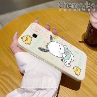 Chenyyyka เคสโทรศัพท์ซิลิโคนนิ่มแฟชั่นลายการ์ตูนน่ารัก J4ปลอกสำหรับ Samsung บวก2018 J4เคสป้องกันเลนส์กล้องคลุมทั้งหมดลายการ์ตูนน่ารัก Pochacco