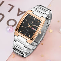 Reloj Mujer  WWOOR New Fashion Ladies Watch Top Brand Luxury Square Dress Wristwatches Womens Waterproof Casual Silver Clock