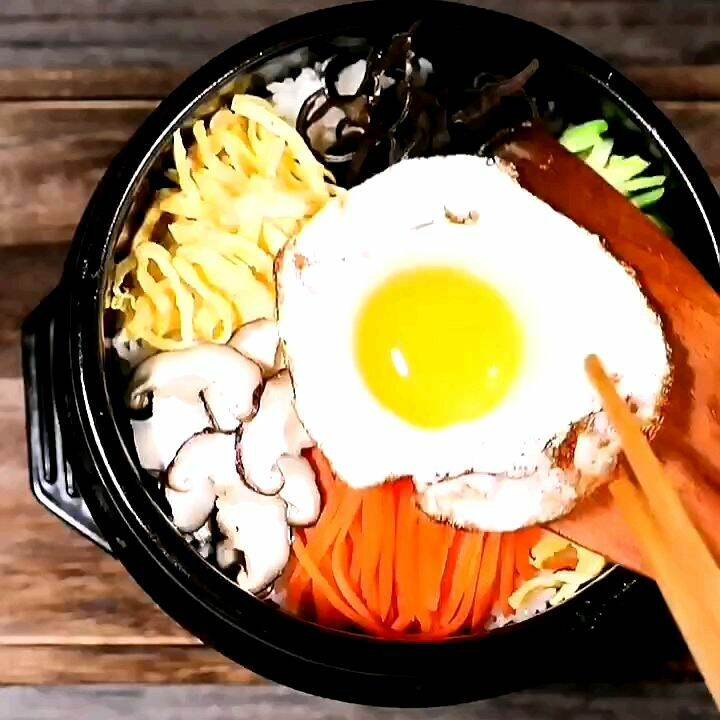 Korean Bibimbap Chili Sauce Korean Rice Cake Fried Chicken Sweet and