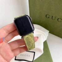 คุณภาพสูง Original Vintage หนังสำหรับ Apple Series 7/6 /Se/ 5/4/3/2/1 Smartwatch สำหรับ Iwatch 87 41มม. 45มม. Retro สีเขียวของแท้หนังสายนาฬิกา