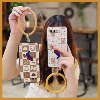 ring soft shell Phone Case For Asus ROG Phone5/5S/5Pro/5UltimateZS673KS simple Cartoon hang wrist creative solid color