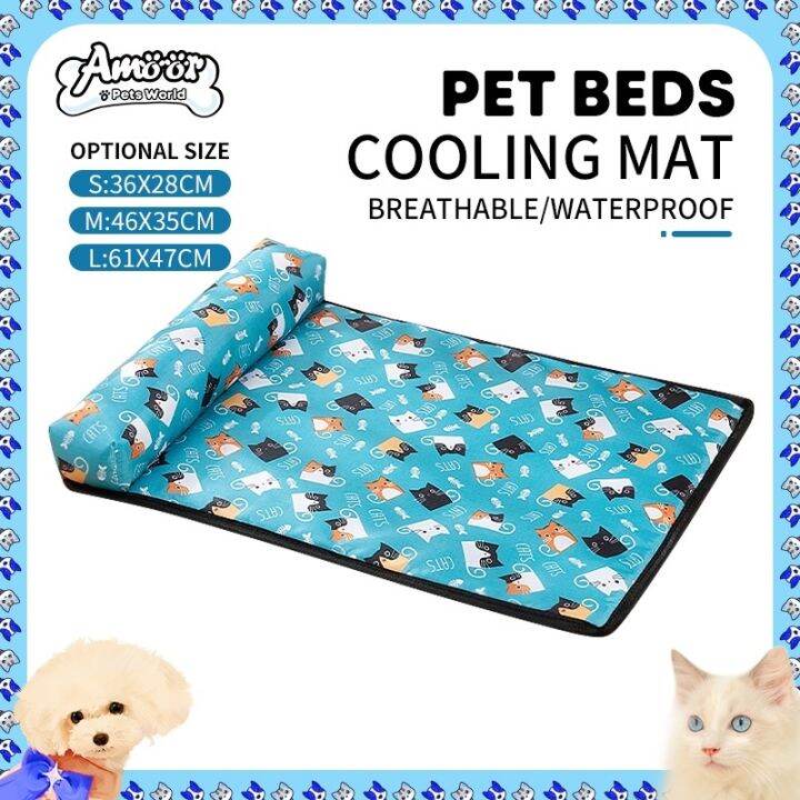 PETCUTE Cooling Pad Bed For Dogs Cats Puppy Kitten Cooling Mat Pet