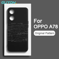 Guyon เคส OPPO A78 4G 5G นิ่มลายดีไซน์ใหม่ดั้งเดิม,ซิลิโคนกันกระแทก