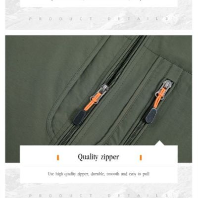 viviking Men Vest Multi-Pocket Quick-Drying Outdoor Waterproof Fishing Plus Size Vest