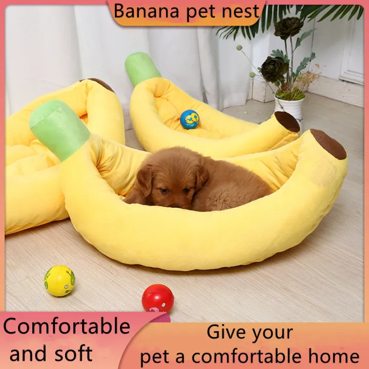 Banana Folding Dog Sleeping Nest for Cats Pet Lounge Chair Pet Elevated