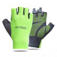 hotx【DT】 Cycling Fingerless Gloves Gym Breathable Anti-Slip Men Half Fishing Female