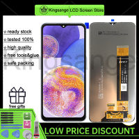 Kingsange หน้าจอ LCD 6.6นิ้วของแท้สำหรับ Samsung Galaxy A23 A235F สัมผัสหน้าจอ LCD หน้าจอดิจิตอลสำหรับ Samsung Galaxy A23 A235 LCD