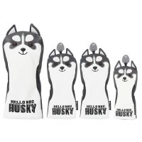 卍✧☏ ชุดไม้กอล์ฟเบอร์ 1 ไม้แฟร์เวย์ ไม้เหล็ก ไม้หัวไม้กอล์ฟ Husky club cap ฝาครอบหัวไม้ ฝาครอบป้องกันหัวไม้