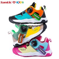 ✒✕☼ Santic Kids Cycling Shoes Breathable Antiskid Rotating Buckle Children Sports Boys Girls Bike Bicycle Sneakers