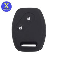 【cw】 Xinyuexin Silicone Car Key Cover FOB Case for Honda CR V Civic Fit Freed StepWGN 2Button Remote Key Holder Protect Car Accessory