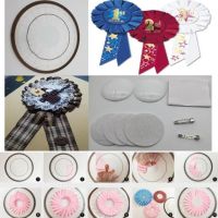 DIY Rosette เข็มกลัดชุดแฮนด์เมดริบบิ้นดอกไม้ทำเครื่องมือป้ายปุ่มเครื่องประดับ Rose Maker Patchwork อุปกรณ์เสริม