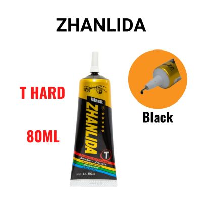 Zhanlida T Hard Setting 80ML Black Contact Adhesive Universal Repair Glue With Precision Applicator Tip Adhesives Tape